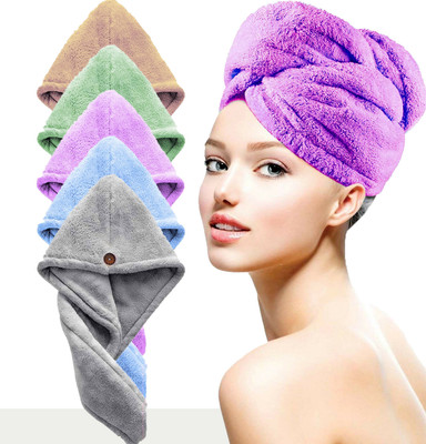 Vyakom Microfiber 500 GSM Hair Towel Set(Pack of 5)