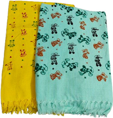 Cotton colors Cotton 200 GSM Bath Towel(Pack of 2)