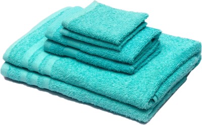 Skumars Love Touch Cotton 310 GSM Bath, Beach, Sport, Hair, Hand, Face Towel Set(Pack of 6)