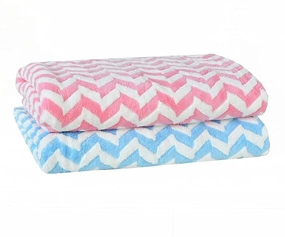 Manav Microfiber 380 GSM Bath, Beach, Sport, Hand Towel(Pack of 2)