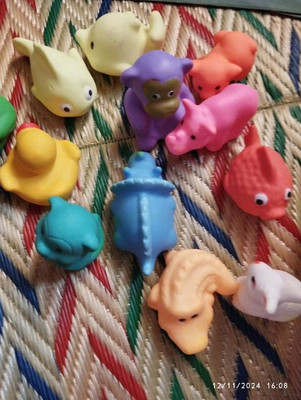 Ruffo Chu Chu Toy Set – Assorted Squeaky Animals for Bath & Play Bath Toy(Multicolor)