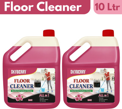 skyberry Tile, & Ceramic Cleaner, Multi-surface Floor Cleaner Kills 99.9% Germs, pink rose(2 x 5 L)