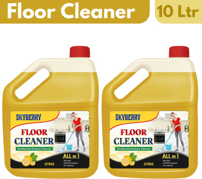 Skyberry Tile, & ciramic Cleaner, Multi-surface Floor Cleaner Kills 99.9% Germs lemon(2 x 5 L)