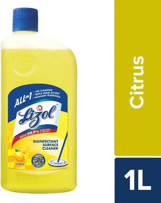 Lizol Disinfectant Surface & Floor Cleaner Liquid, Citrus Lime(1 L)