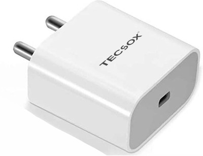 TecSox PD 5 A Wall Charger for Mobile with Detachable Cable(White)