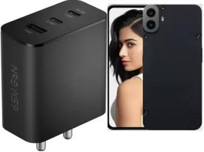 ChargHunt 65 W GaN 3 A Wall Charger for Mobile(Black)