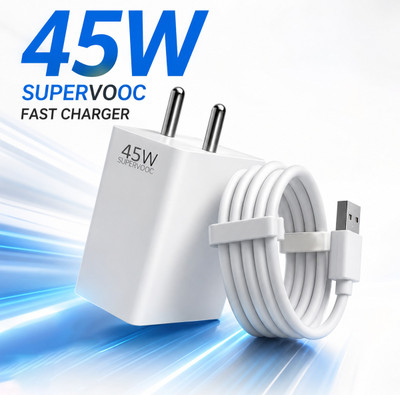 MOBEO 45W REALM 4.2 A Mobile Charger with Detachable Cable(WHITE)