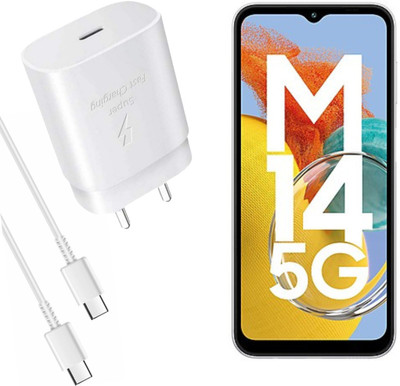 MAK 25 W Supercharge 3.1 A Wall Charger for Mobile with Detachable Cable(Super Fast Charging Compatible for Galaxy M14 5G & Other Devices, White, Cable Included)