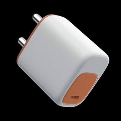 DeperAI 20 W GaN 3 A Wall Charger for Mobile(ORANGE & WHITE)