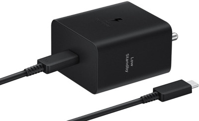 Sulania 25 W PPS 3.25 A Wall Charger for Mobile with Detachable Cable(Black, Cable Included)