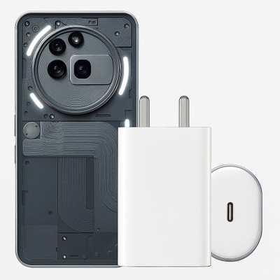 Kizzy 45 W GaN 3 A Wall Charger for Mobile(White)