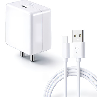 MAK 80W Supervooc Fast USB Charger With White USB to Cable For Type C Devices 6 A Mobile Charger with Detachable Cable(WHITE)