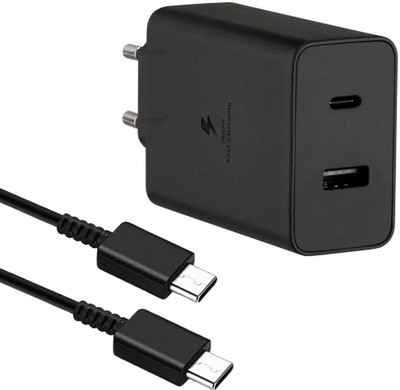 MAK 45 W PD 3 A Wall Charger for Mobile with Detachable Cable(Black, Cable Included)