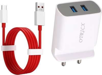 sherlene 15 W Adaptive Charging 3.4 A Wall Charger for Mobile with Detachable Cable(Red, Cable Included)