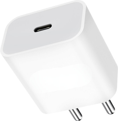 MAK 20 W Adaptive Charging 3 A Wall Charger for Mobile(White)