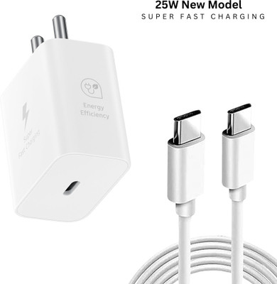 MAK 25 W Supercharge 3 A Wall Charger for Mobile with Detachable Cable(Super Fast Charging 3.0 Support, White, Cable Included)