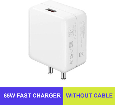 MAK 65W VOOC/FLASH/DART/WRAP 6.5A Adapter Compatible For OnePlus Nord 6 A Mobile Charger(WHITE)