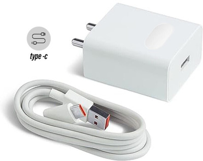 MAK 33 W TurboPower 2.0 4 A Wall Charger for Mobile with Detachable Cable(White, Cable Included)
