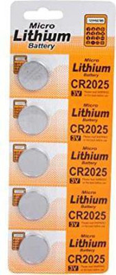 Flysmart CR 2025  3V Micro Lithium Button Coin Cell - Pack of 5   Battery(Pack of 5)