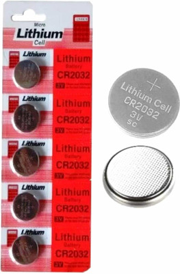 Gift Collection Micro Lithium CR2032 Button Cell 3v Computer Motherboard CMOS Cell  Battery(Pack of 5)