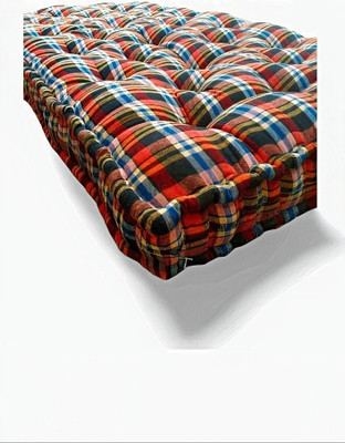 KGF HEAVY BORDER 5 inch Single Cotton Mattress(L x W: 72 inch x 36 inch)