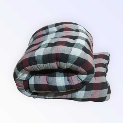 jy Medium Soft Gingham Plaid Checkered Design - Multicolor Cotton Bed Mattress (72x36 inch 3 inch Single Cotton Mattress(L x W: 72 inch x 36 inch)