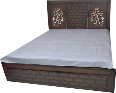 BONA SORT 150 TC Polyester King Self Design Flat Bedsheet(Pack of 1, Grey)