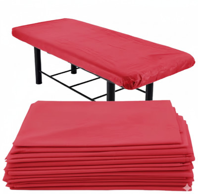Kudize Microfiber Single Flat 250 TC Solid Bedsheet(Pack of 100, Burgundy)
