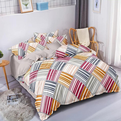 Polycotton Double Bedsheet(Pack of 1, Multicolor)