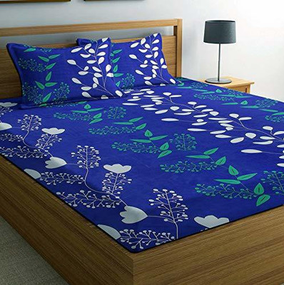 Flipkart SmartBuy 144 TC Microfiber Double Printed Flat Bedsheet(Pack of 1, Multicolor)