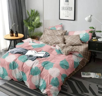 MSs AG TRADERSS Polycotton King Flat 300 TC Printed Bedsheet(Pack of 1, Multicolor-01)