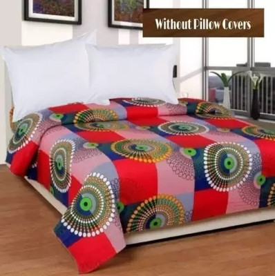 LA MANTTA Microfiber Double Bedsheet(Pack of 1, MULTICOLOR)