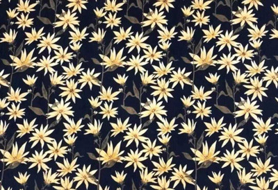 ikaan décor Cotton Double Fitted (Elastic) 240 TC Floral Bedsheet(Pack of 1, cotton Designer black fitted bedsheet with matching pillow cover)