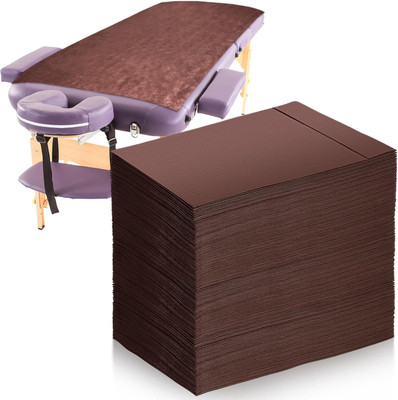 Kudize 180 TC Microfiber Single Solid Flat Bedsheet(Pack of 10, Brown)