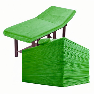 Kudize Microfiber Single Flat 250 TC Self Design Bedsheet(Pack of 50, Green)