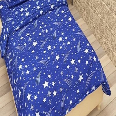 Vidhyaheandloom 180 TC Polycotton Single Printed Flat Bedsheet(Pack of 1, Multicolor)