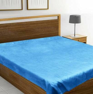 BONA SORT 1 TC Polyester Double Solid Flat Bedsheet(Pack of 1, Multicolor)