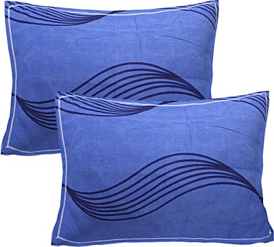 SIROKI BOND Floral Pillows Cover(Pack of 4, 68.58 cm*43.18 cm, Dark Blue)