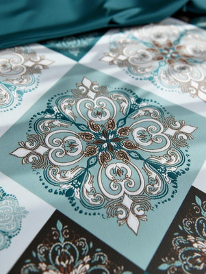 YASHI DÉCOR Cotton Double Bedsheet(Pack of 1, Multicolor)