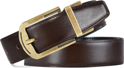 WEVYAG Men Evening, Party, Formal, Casual Black, Brown Artificial Leather Reversible Belt