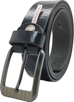 NUKAICHAU Men Formal, Casual, Evening, Party Black Genuine Leather Belt