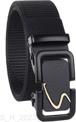 MegaValue Men Black Nylon Belt