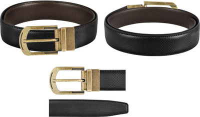Shrinathji Groups Men Evening, Party, Formal, Casual Black, Brown Artificial Leather Reversible Belt