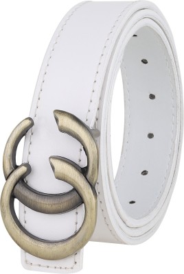 PROVOGUE Women Formal White Artificial Leather Belt