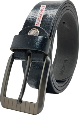 NUKAICHAU Men Formal, Casual, Evening, Party Black Genuine Leather Belt