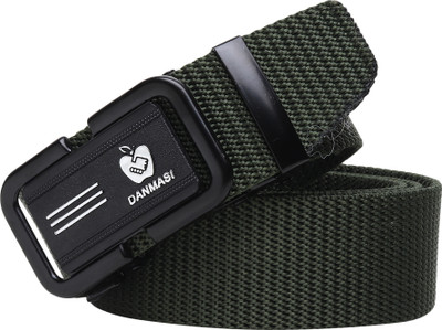 HENEDA Men Casual Green Nylon Belt