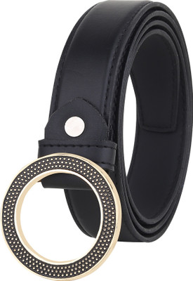 PROVOGUE Women Formal Black Artificial Leather Belt