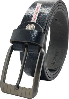 NUKAICHAU Men Formal, Casual, Evening, Party Black Genuine Leather Belt