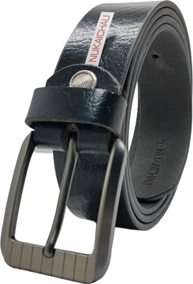NUKAICHAU Men Formal, Casual, Evening, Party Black Genuine Leather Belt