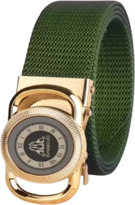 Artisanwear Men Casual Green Nylon Belt